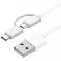 Xiaomi Cable Mi 2-in-1 USB A a Micro USB y USB Tipo C 100 cm Blanco